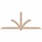 Ekena Millwork Redmond Smooth Timber Gable Bracket, Douglas Fir, 108"W x 45"H x 3 1/2"D x 5 1/2"F, 10/12 Pitch GBW108X45X0406RED00SDF - alternate 1